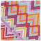 Ikat Chevron Cloth Napkins - Personalized Lunch (Single Full Open)