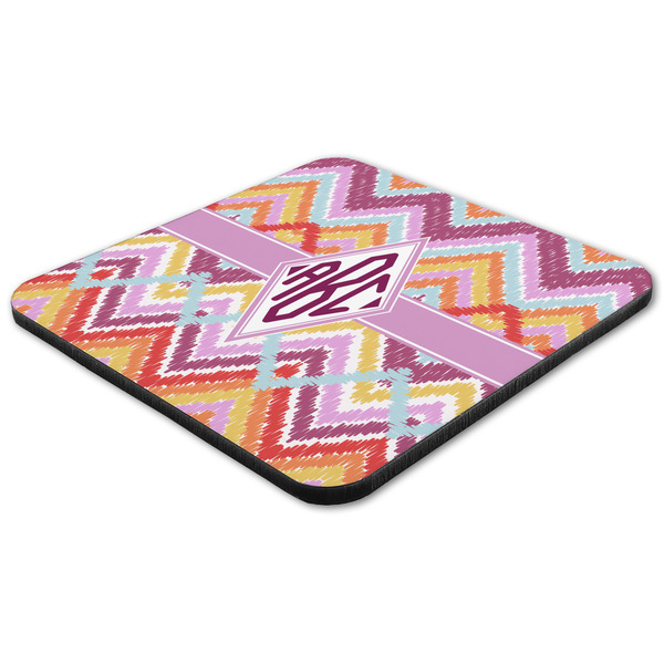 Ikat Chevron Coaster Set - FLAT (one)
