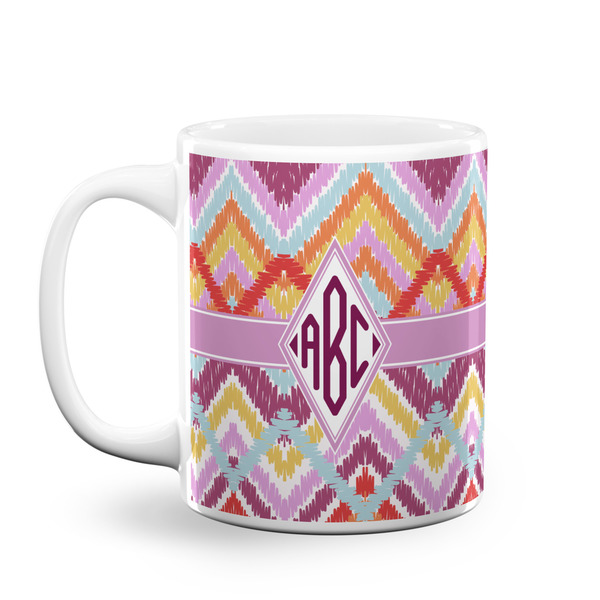 Custom Ikat Chevron Coffee Mug (Personalized)