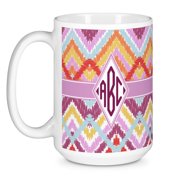 Ikat Chevron Coffee Mug - 15 oz - White