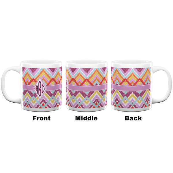 Ikat Chevron Coffee Mug - 20 oz - White APPROVAL