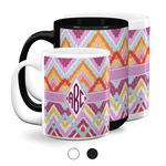 Ikat Chevron Coffee Mugs (Personalized)
