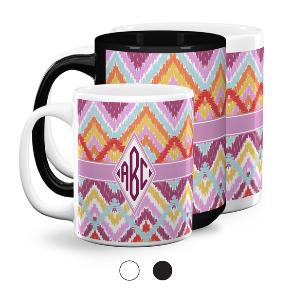 Ikat Chevron Coffee Mugs Main