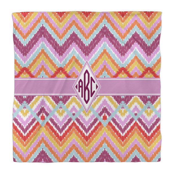 Ikat Chevron Comforter - Queen - Front