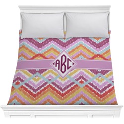 Ikat Chevron Comforter - Full / Queen (Personalized)