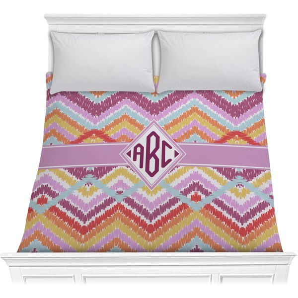 Custom Ikat Chevron Comforter - Full / Queen (Personalized)