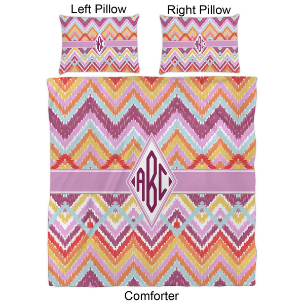 Ikat Chevron Comforter Set - Queen - Approval