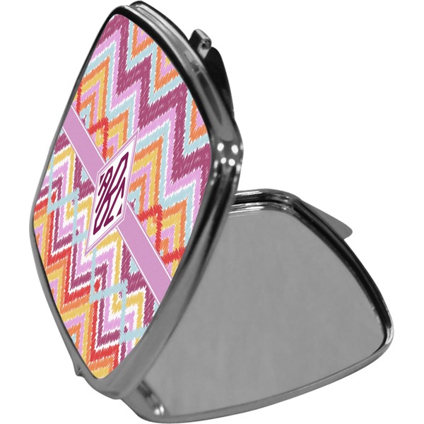 Ikat Chevron Compact Mirror (Side View)