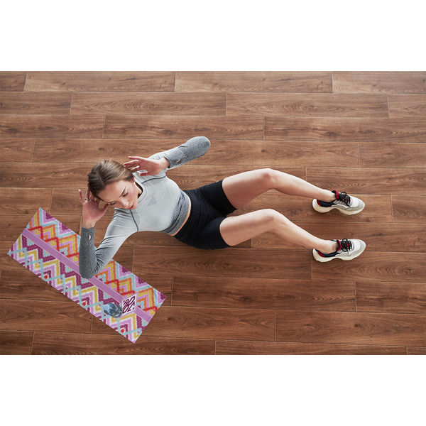 Ikat Chevron Cooling Towel- Lifestyle