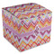 Ikat Chevron Cube Favor Gift Box - Front/Main
