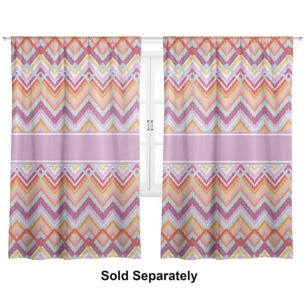 Ikat Chevron Curtains