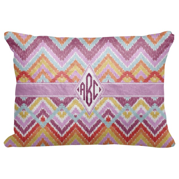 Custom Ikat Chevron Decorative Baby Pillowcase - 16"x12" (Personalized)
