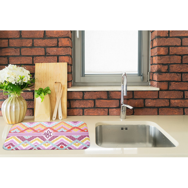 Ikat Chevron Dish Drying Mat - LIFESTYLE 2