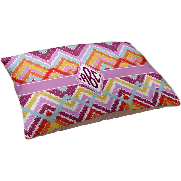 Ikat Chevron Dog Bed - Large