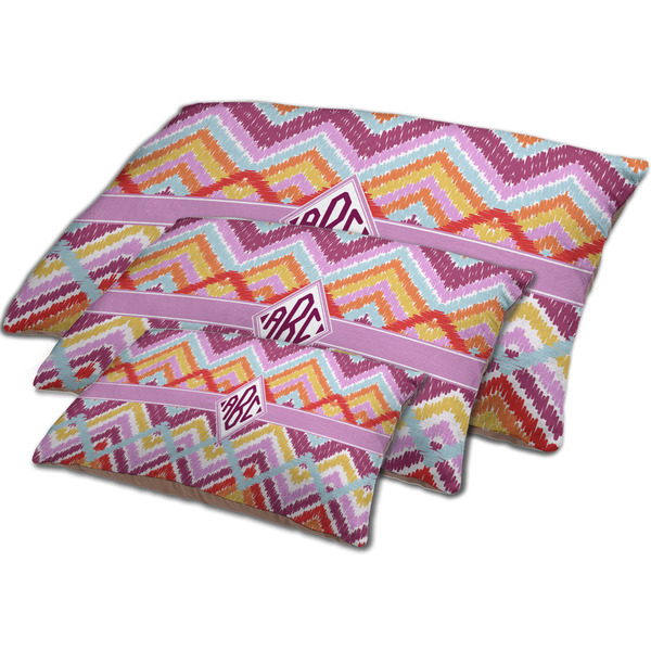 Ikat Chevron Dog Beds - MAIN (sm, med, lrg)