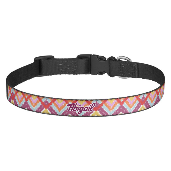 Custom Ikat Chevron Dog Collar (Personalized)