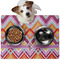 Ikat Chevron Dog Food Mat - Medium LIFESTYLE