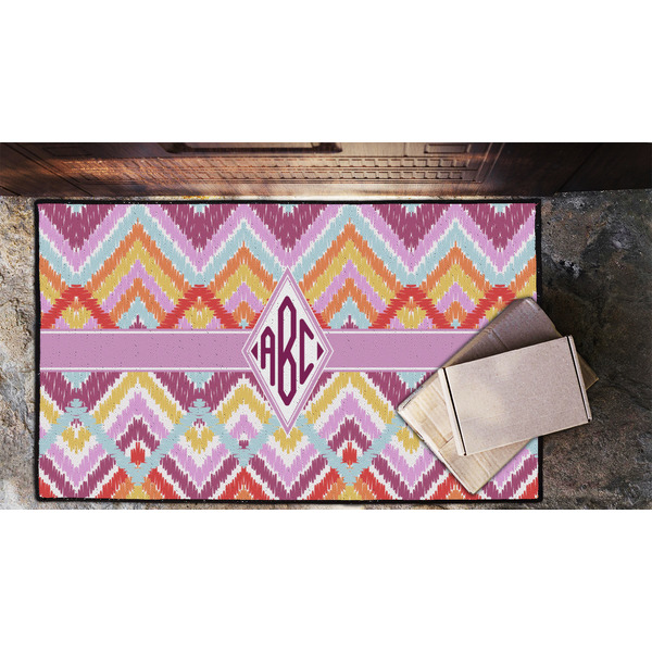 Ikat Chevron Door Mat - LIFESTYLE (Lrg)