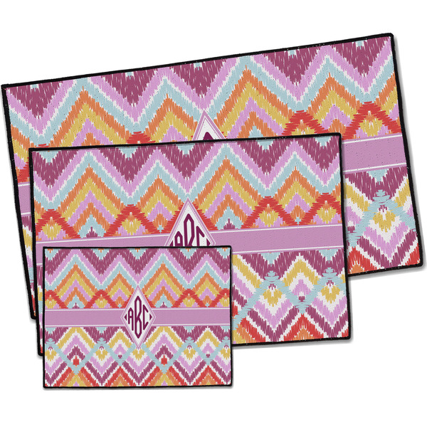 Ikat Chevron Door Mats - PARENT MAIN