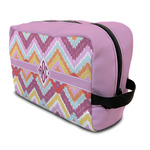 Ikat Chevron Toiletry Bag / Dopp Kit (Personalized)