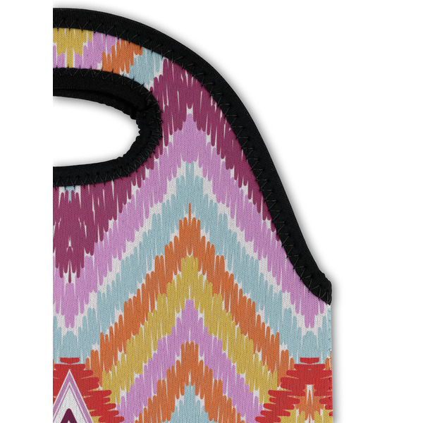 Ikat Chevron Double Wine Tote - Detail 1 (new)