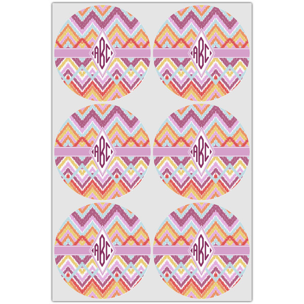 Ikat Chevron Drink Topper - Large - Set of 6