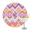 Ikat Chevron Drink Topper - Large - Single with Drink