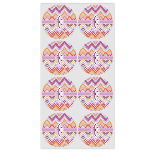 Ikat Chevron Drink Topper - Medium - Set of 12