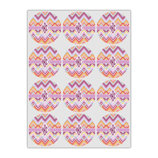 Ikat Chevron Drink Topper - Small - Set of 12