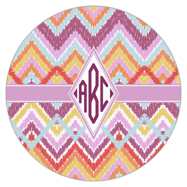 Ikat Chevron Drink Topper - XLarge - Single