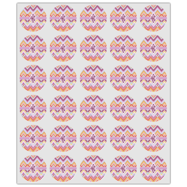 Ikat Chevron Drink Topper - XSmall - Set of 30