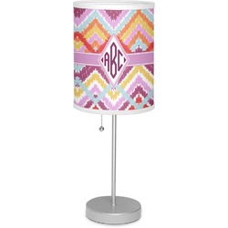 Ikat Chevron Lamp with Drum Shade (Personalized)