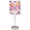 Ikat Chevron Lamp with Drum Shade (Personalized)