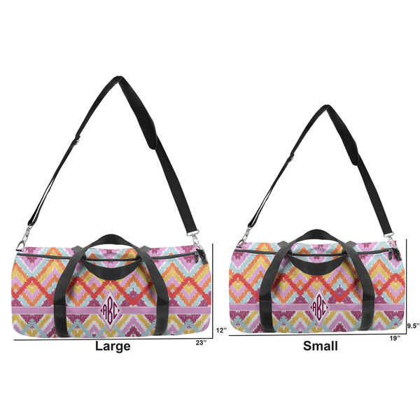 Ikat Chevron Duffle Bag Small and Large