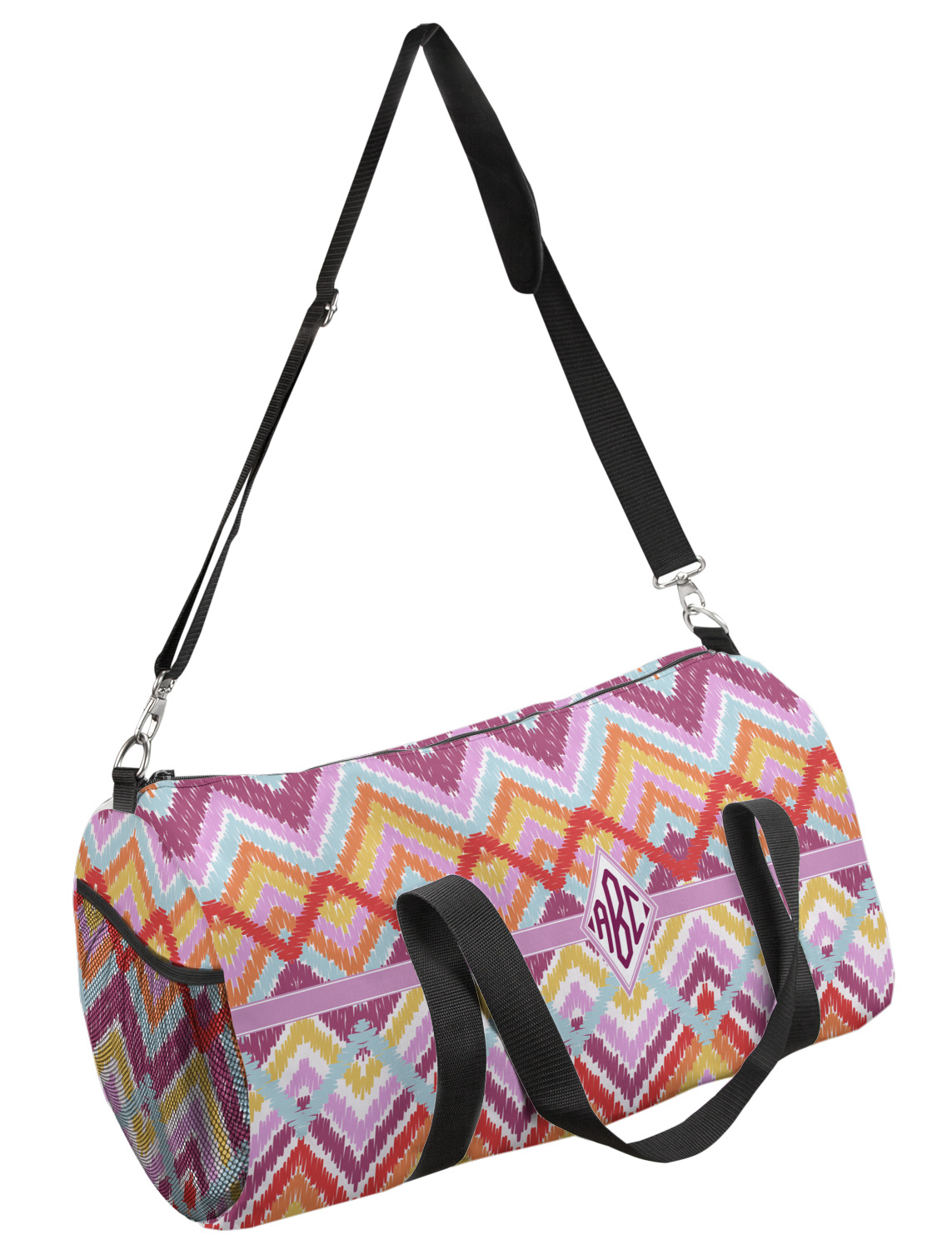 Ikat Chevron Duffel Bag Large (Personalized) YouCustomizeIt