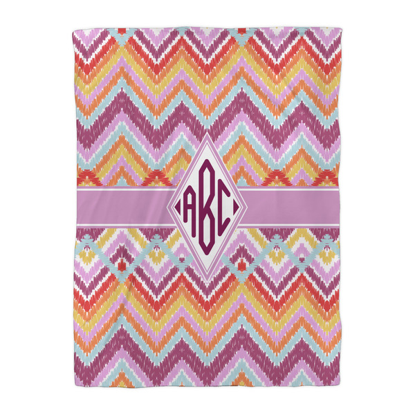 Ikat Chevron Duvet Cover - Twin XL - Front