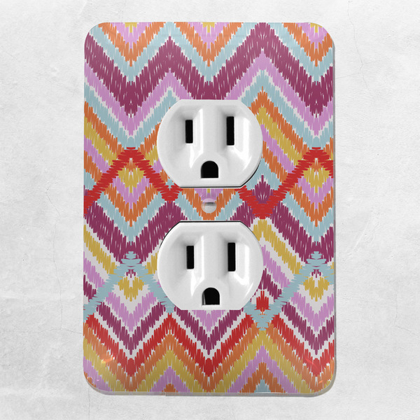 Ikat Chevron Electric Outlet Plate - LIFESTYLE