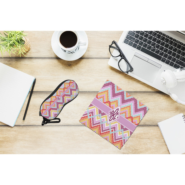 Ikat Chevron Eyeglass Case and Cloth Set - LIFESTYLE