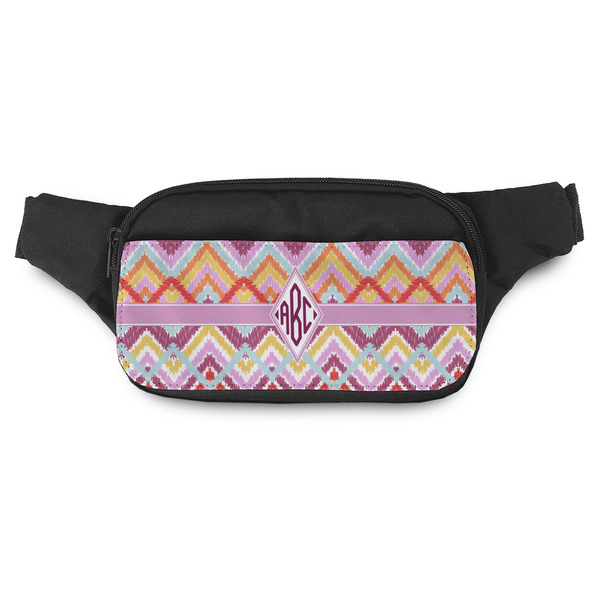 Custom Ikat Chevron Fanny Pack - Modern Style (Personalized)