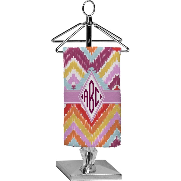 Custom Ikat Chevron Finger Tip Towel - Full Print (Personalized)