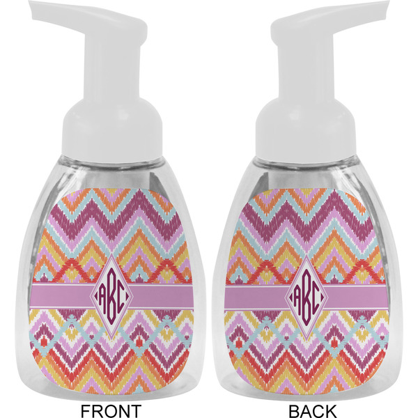 Ikat Chevron Foam Soap Bottle Approval - White