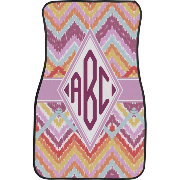 Ikat Chevron Front Seat Car Mat