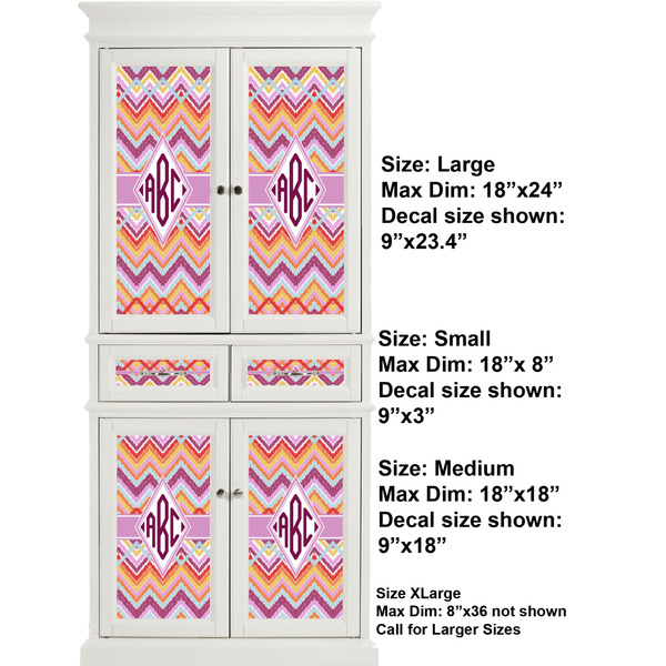 Ikat Chevron Full Cabinet (Show Sizes)