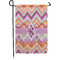 Ikat Chevron Garden Flag (Personalized)