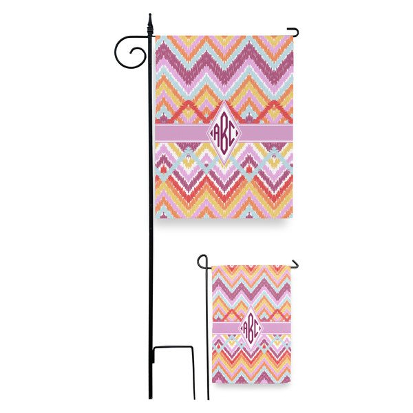 Ikat Chevron Garden Flag - PARENT/MAIN