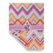 Ikat Chevron Garden Flags - Large - Double Sided - FRONT FOLDED