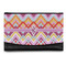Ikat Chevron Genuine Leather Womens Wallet - Front/Main