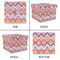 Ikat Chevron Gift Boxes with Lid - Canvas Wrapped - XX-Large - Approval