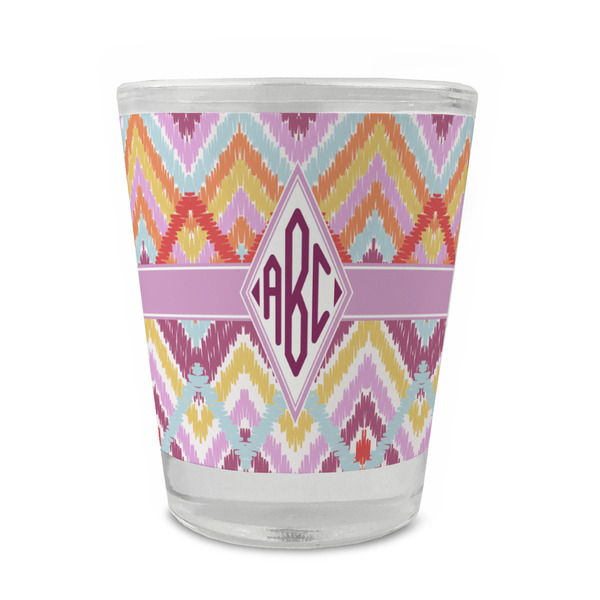 Ikat Chevron Glass Shot Glass - Standard - FRONT