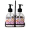 Ikat Chevron Glass Soap & Lotion Bottles (Personalized)